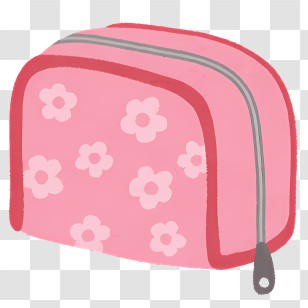 Life - Pink Floral Pouch Transparent PNG