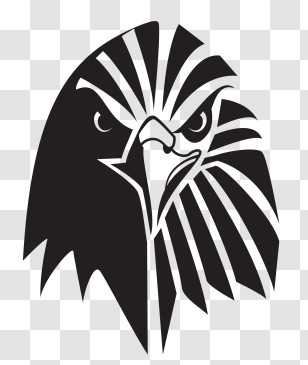 Eagles Logo - Black Eagle Head Transparent PNG