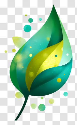 Leaf Logo - Vibrant Green Leaf Transparent PNG