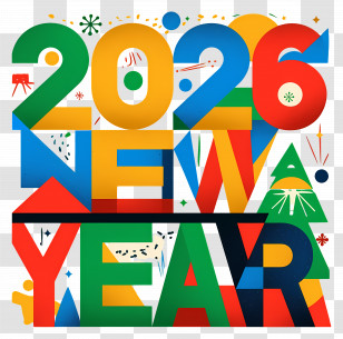 2026 New Year - 2026 New Year Celebration Transparent PNG