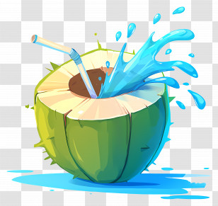 Coconut Water - Refreshing Coconut Drink Transparent PNG