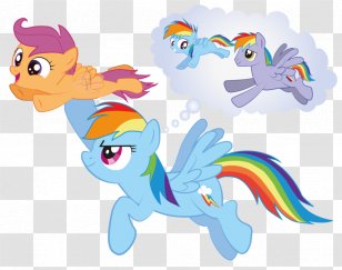 Rainbow Dash Scootaloo Pony Applejack Art - My Little Transparent PNG