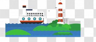 Ship Illustration - Gratis - At Sea Transparent PNG
