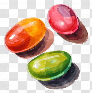 Jelly Beans - Colorful Jelly Beans Illustration Transparent PNG
