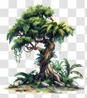 Jungle Tree - Forest Trees Nature Transparent PNG