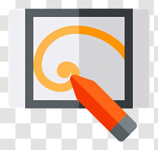Golden Ratio Icon - Drawing Tablet Illustration Transparent PNG