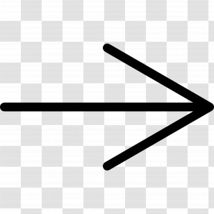 Straight Arrow - Simple Right Arrow Symbol Transparent PNG