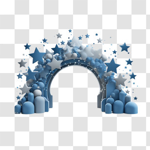 Stars
 - Blue Stars And Clouds Decoration Transparent PNG