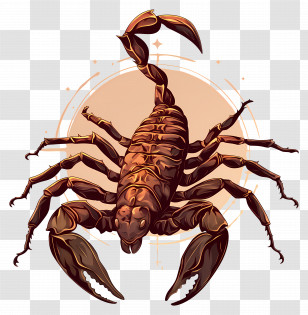 Scorpion Tattoo - Illustration Of A Scorpion Transparent PNG