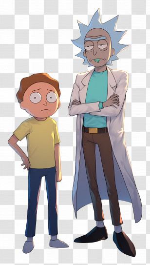 Rick And Morty - Animated Cartoon Characters Transparent PNG
