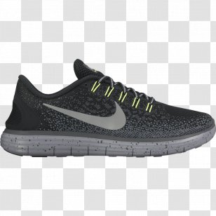 Nike Free Sneakers Shoe Running - Black Transparent PNG