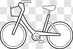 Bicycle Cycling Black And White Clip Art - Vehicle - Image Of Transparent PNG