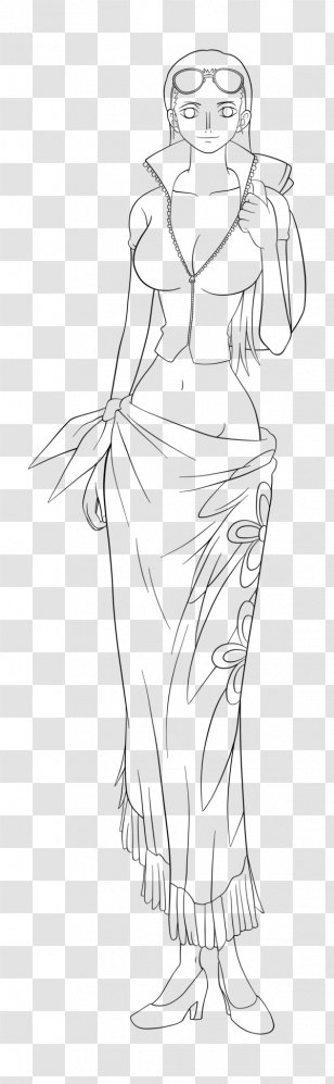 Figure Drawing Line Art Sketch - Hand - Nico Robin Transparent PNG