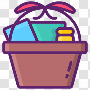Food Gift Baskets - Gift Basket With Presents Transparent PNG