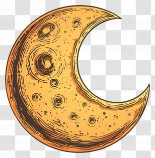 Moon - Crescent Moon Illustration Transparent PNG