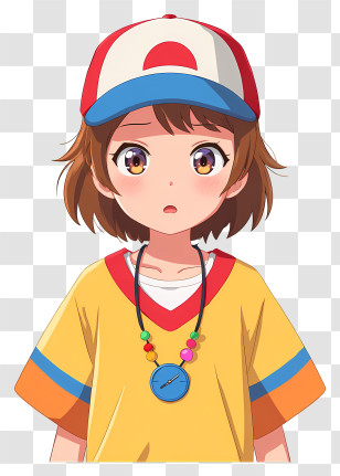 Oozora Subaru - Cute Anime Girl In Cap Transparent PNG