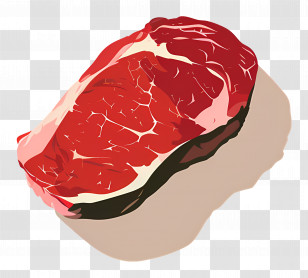 Meat - Raw Steak Meat Illustration Transparent PNG