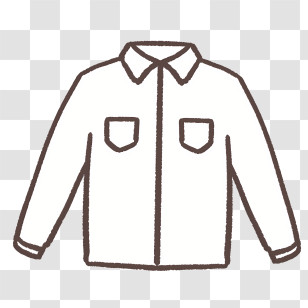 Cartoon - Simple Shirt With Pockets Transparent PNG