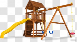 Playground Swing Garden Outdoor Playset Backyard Playworld - Toy - Wooden Transparent PNG