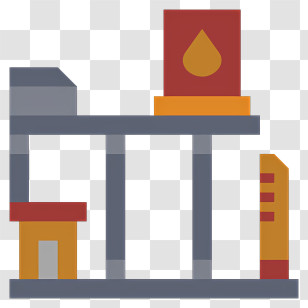 Oil Industry - Gas Station With Fuel Pump Transparent PNG