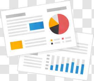 Sheets Of Paper - Analytics And Data Visualization Charts Transparent PNG