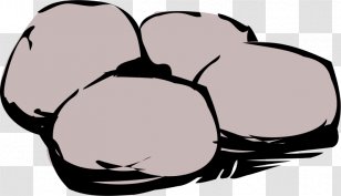 Rock Boulder Clip Art - Silhouette Transparent PNG
