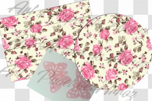 Rice Paper Cake Flower - Magenta -painted Floral Material Transparent PNG