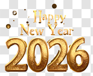 Happy New Year 2026 - Happy New Year 2026 Transparent PNG