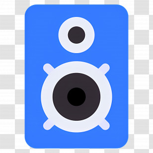 Music Speaker - Blue Speaker Transparent PNG