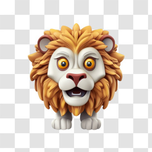 Lion - Cartoon Lion Face Illustration Transparent PNG