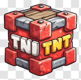 Minecraft Tnt - TNT Box Cartoon Transparent PNG