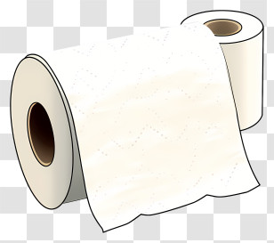 White Toilet Paper - White Toilet Paper Roll Transparent PNG