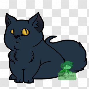 Black Cat Kitten Whiskers Domestic Short-haired Russian Blue - Vertebrate Transparent PNG