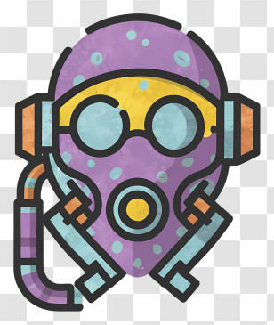 Diving Suit - Diving Mask Cartoon Transparent PNG