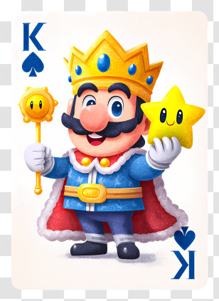King Playing Card - King Of Spades Cartoon Card Transparent PNG