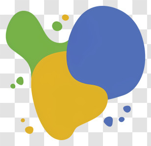 Cartoon - Colorful Abstract Shapes In A Modern Art Style Transparent PNG