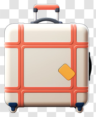 Suitcase - Stylish Travel Suitcase Transparent PNG