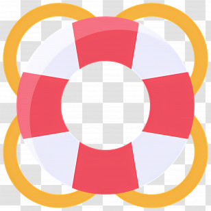 Lifebuoy - Red And White Lifebuoy Illustration Transparent PNG