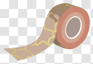 Brown Tape - Roll Of Adhesive Tape Transparent PNG