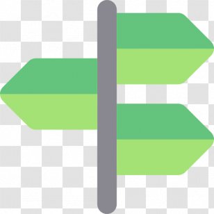 Column - Green - Signpost Transparent PNG