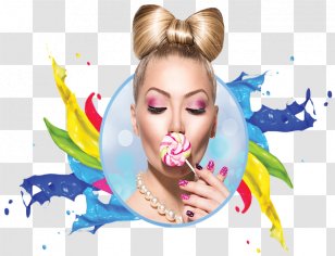 Lollipop Hair Coloring Beauty - Tree - Holi Splash Transparent PNG