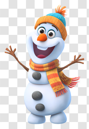 Frozen Olaf - Snowman Dressed For Winter Transparent PNG