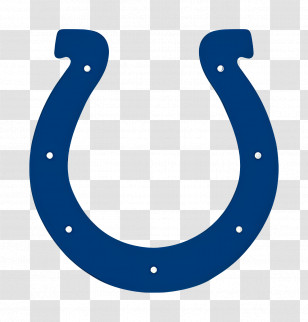 Indianapolis Colts Logo - Blue Horseshoe Symbol Transparent PNG