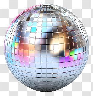 New Year - Shiny And Reflective Disco Ball For Party Themes Transparent PNG