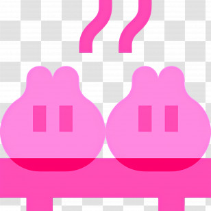 Food Steam - Pink Steamed Buns Transparent PNG
