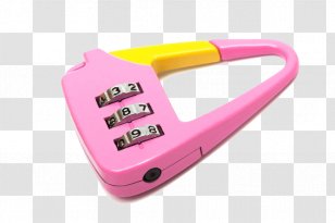 Padlock Jigsaw Puzzle Combination Lock - Pink - Cartoon Toy Transparent PNG