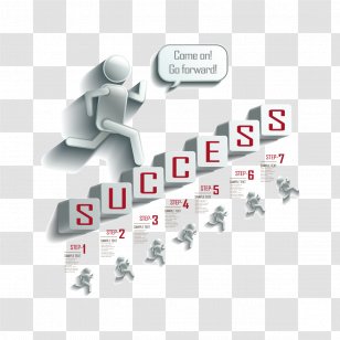 Infographic Clip Art - Product - Vector People On The Steps Transparent PNG