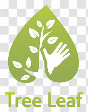 Tree Leaf - Green Leaf Logo Design Transparent PNG