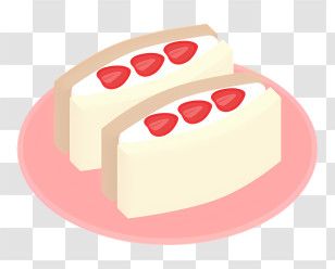 Food - Strawberry Cream Sandwiches Transparent PNG