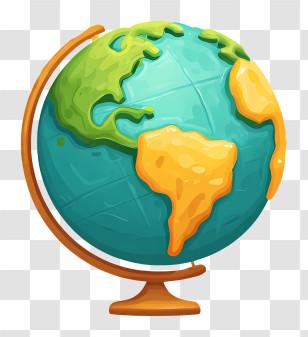 Globe Icon - Colorful Globe Illustration Transparent PNG